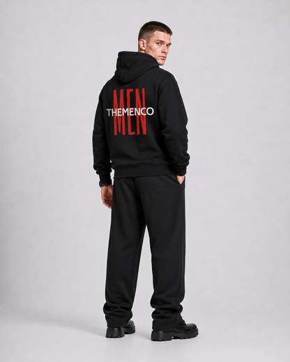 THEMENCO Men's Black Hoodie
