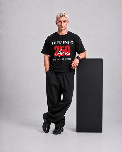 THEMENCO 250 America Freedom Black T- Shirt