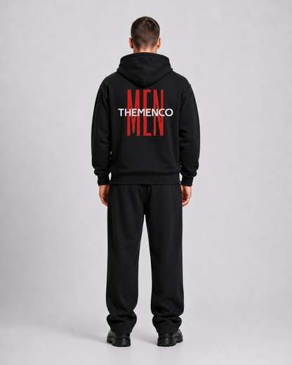 THEMENCO Men's Black Hoodie