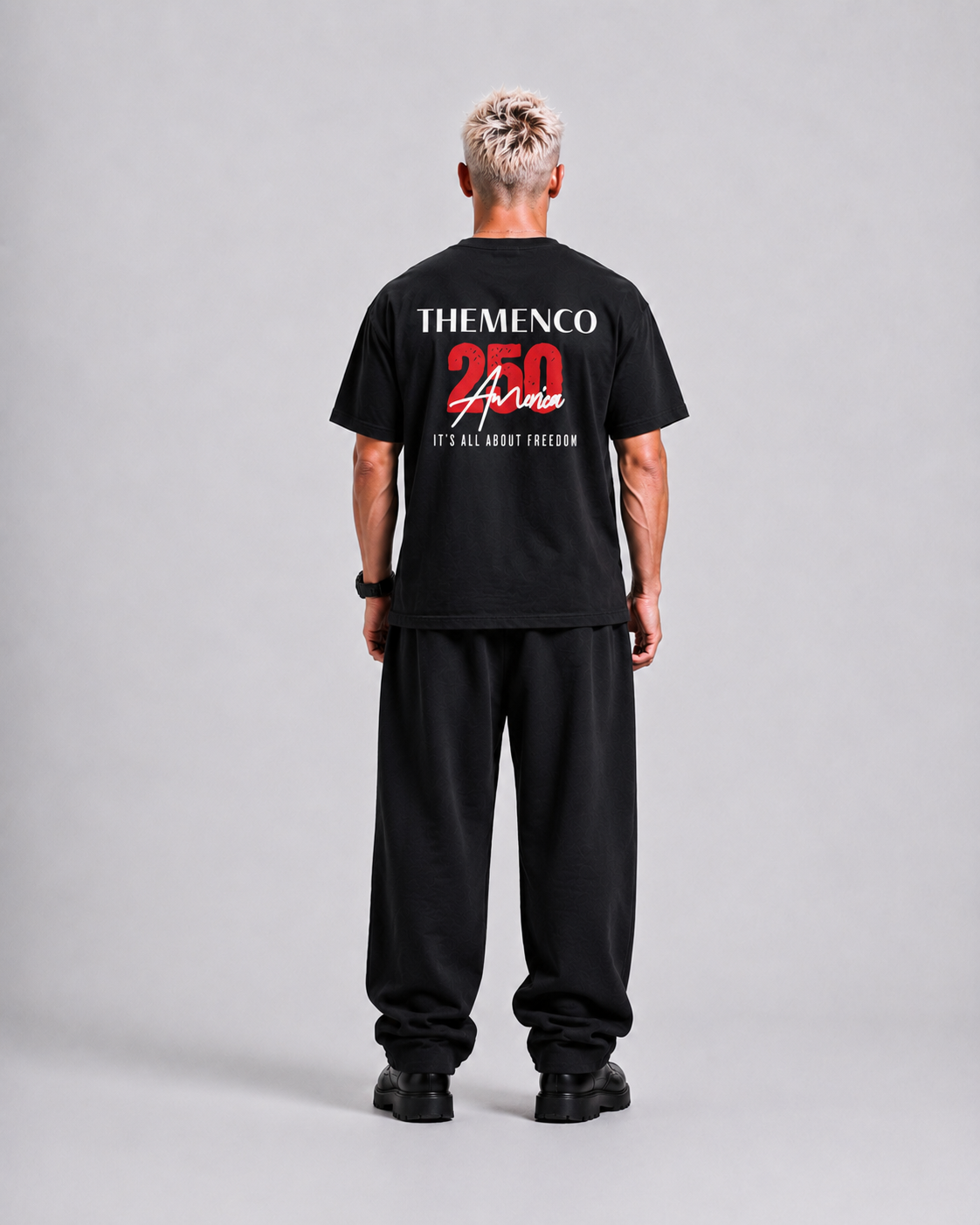 THEMENCO 250 America Freedom Black T- Shirt