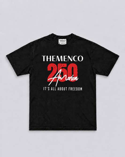 THEMENCO 250 America Freedom Black T- Shirt