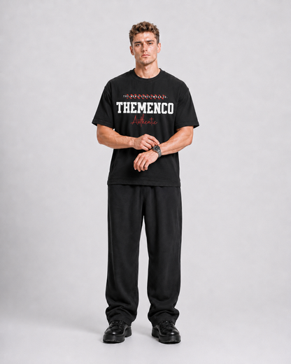 THEMENCO Authentica Men's Graphic Black T-Shirt