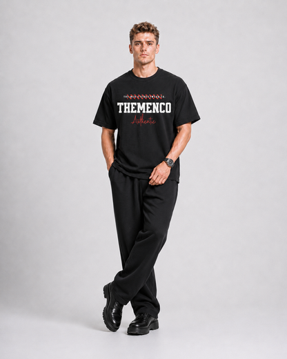 THEMENCO Authentica Men's Graphic Black T-Shirt