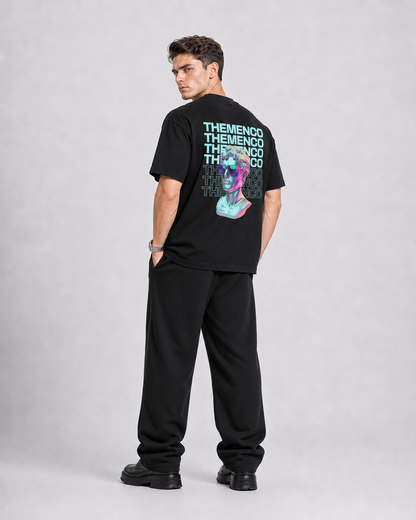 THEMENCO David Men's Graphic Black T-Shirt
