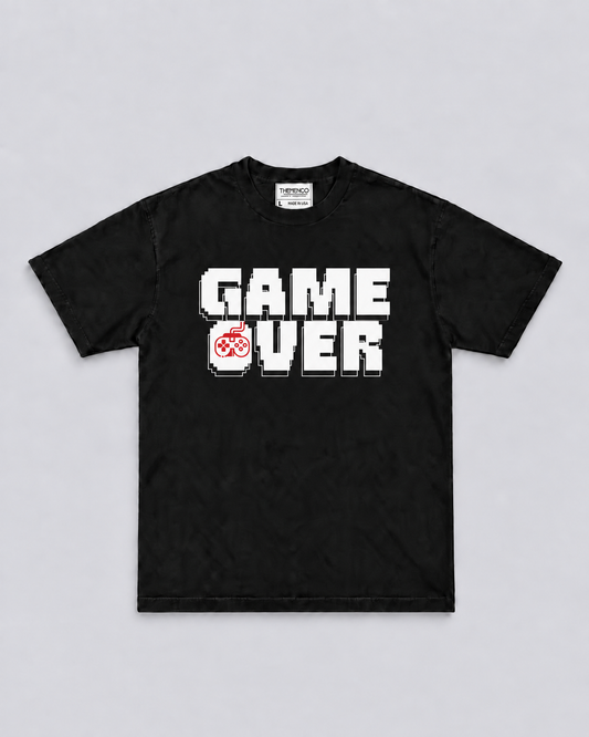THEMENCO Game Over Men’s Black T-Shirt