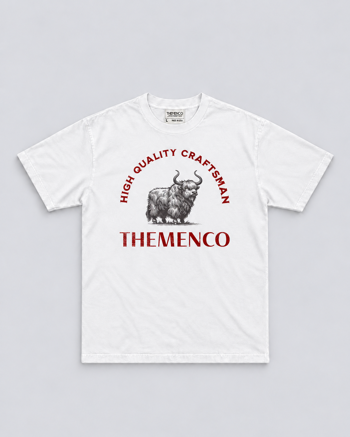 THEMENCO Heritage Yak Men’s White T-Shirt