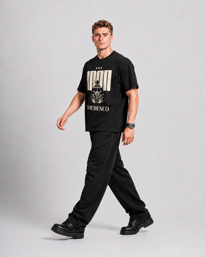 THEMENCO Ironman Men's Graphic Black T-Shirt