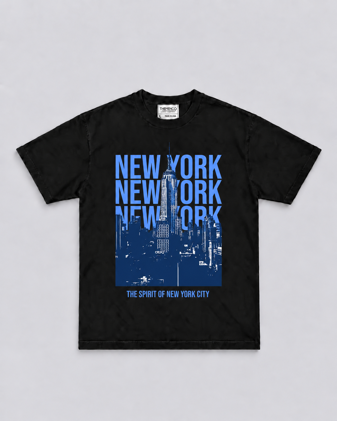 THEMENCO New York The Spirit Men’s Black T-Shirt