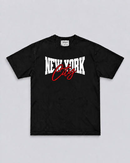 THEMENCO New York Varsity Men’s Black T-Shirt