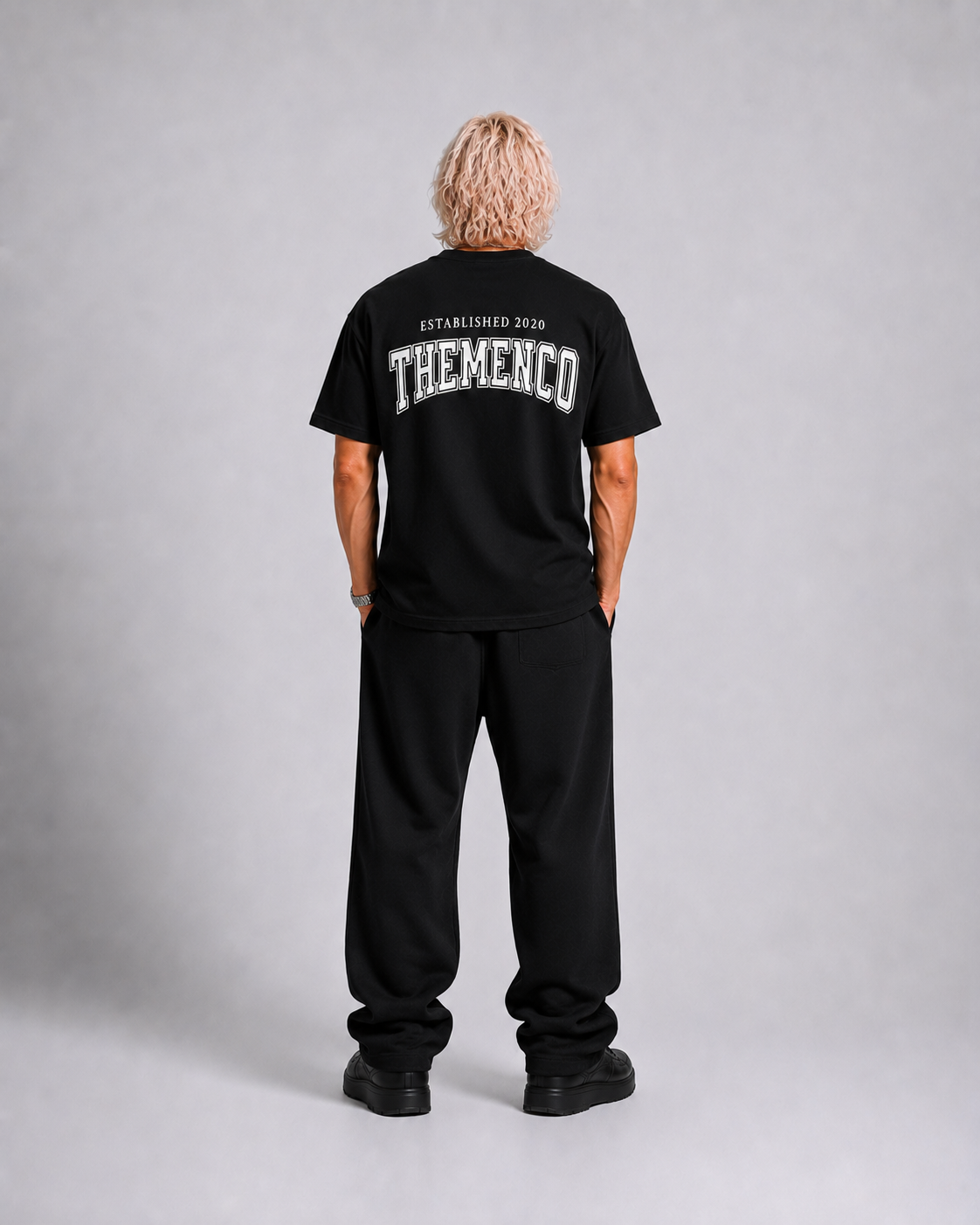 THEMENCO Since 2020 Men's Graphic Black T-Shirt