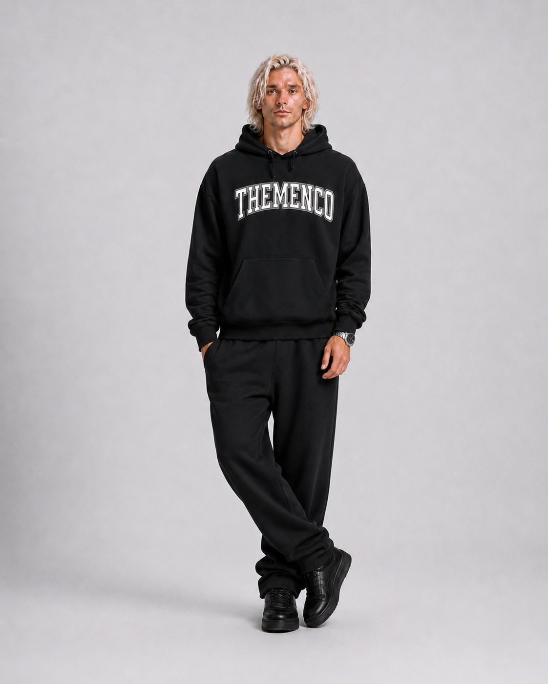 THEMENCO Since 2020 Men's Black Hoodie