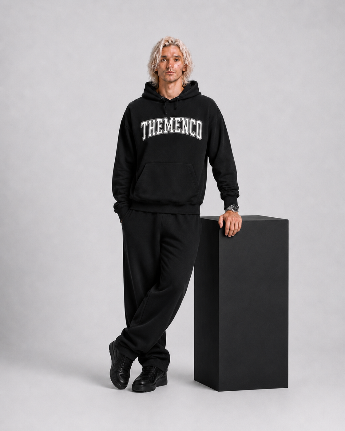THEMENCO Since 2020 Men's Black Hoodie