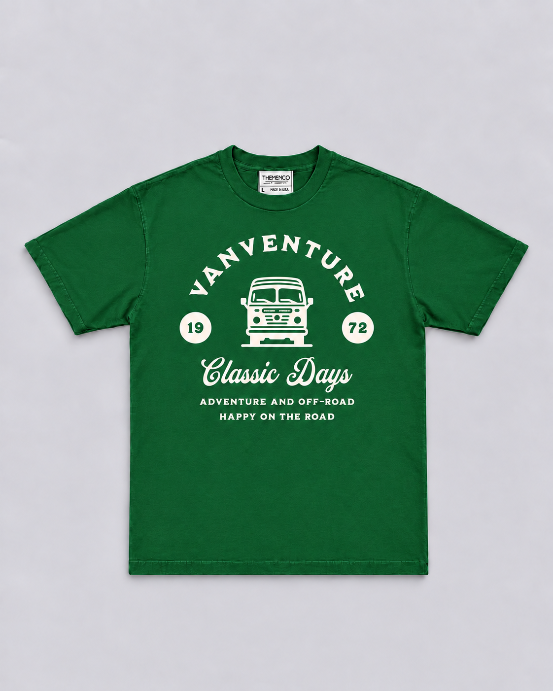 THEMENCO Vanventure Classic Days Men’s Green T-Shirt