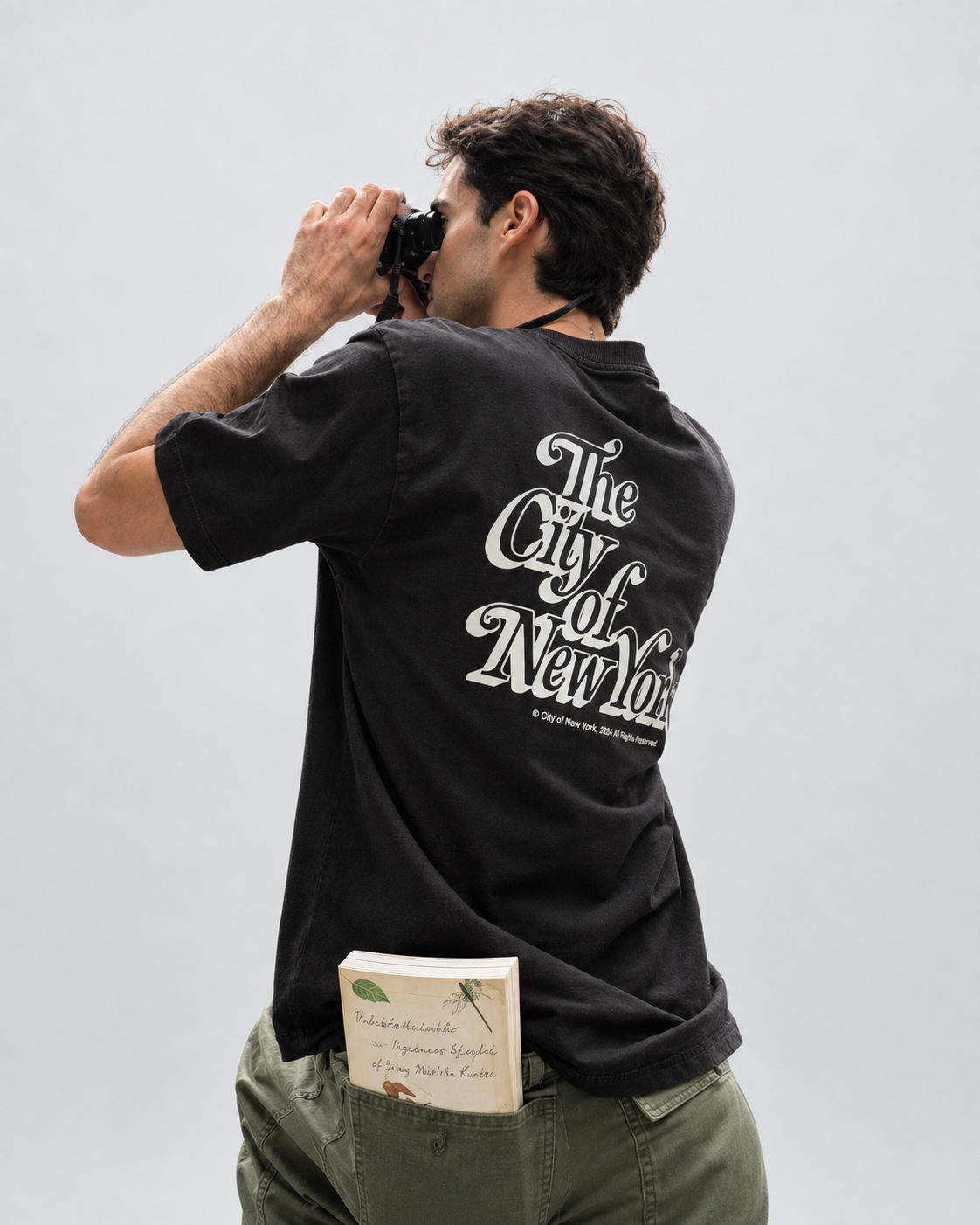 THEMENCO The City of New York Drop Shadow T-Shirt