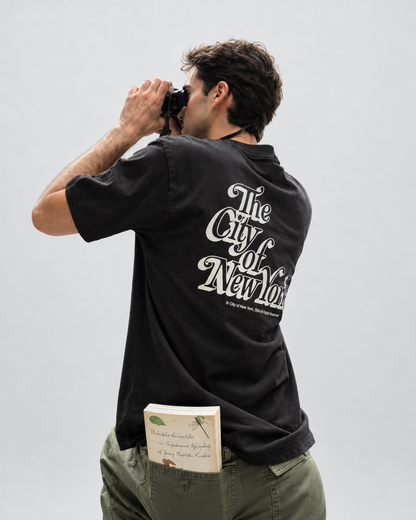 THEMENCO The City of New York Drop Shadow T-Shirt
